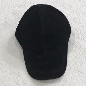 Black Suede Hat Cap